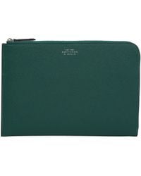 Smythson - Panama Leather Slim Pouch - Lyst