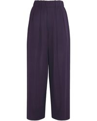 Issey Miyake - Enclothe Layered Wide-Leg Trousers - Lyst