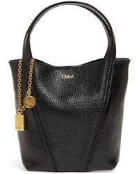 Chloé - Small Calfskin Spin Tote Bag - Lyst