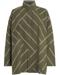Eskandar - Slim Double Stand-Collar Shirt - Lyst