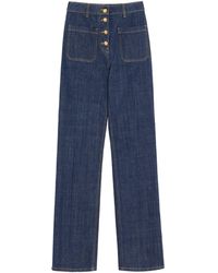 Valentino - Patch Pocket High-Rise Jeans - Lyst