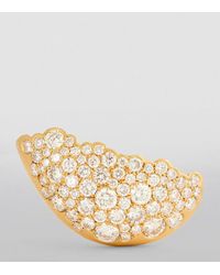 Nada Ghazal - Yellow Gold And Diamond Fuse Drop Single Earring - Lyst