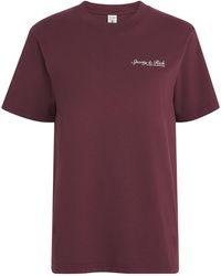 Sporty & Rich - Cotton Syracuse T-Shirt - Lyst
