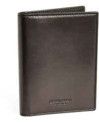 Giorgio Armani - Lamb Leather Passport Holder - Lyst