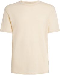 Sandro - Linen T-Shirt - Lyst