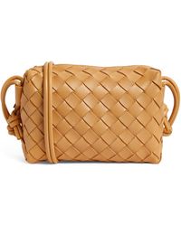 Bottega Veneta - Mini Leather Intrecciato Loop Cross-body Bag - Lyst
