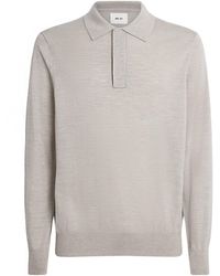 NN07 - Merino Wool Emerson Polo Sweater - Lyst