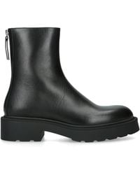 The Row - Nobilis Fast Leather Ankle Boots - Lyst