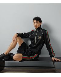 Gucci - Web Stripe Bermuda Shorts - Lyst