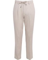 Herno - Silk-Cashmere Drawstring Trousers - Lyst