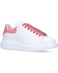alexander mcqueen leather runway sneakers