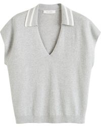 Chinti & Parker - Bci Cotton-linen Breton Polo Shirt - Lyst