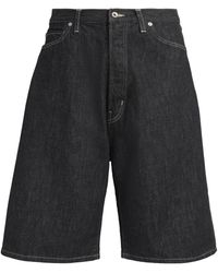 Studio Nicholson - Wide-Leg Denim Shorts - Lyst