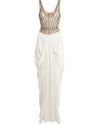 Stella McCartney - Satin Crystal Maxi Dress - Lyst