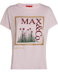 MAX&Co. - X Fatima Mostafa Embroidered T-shirt - Lyst