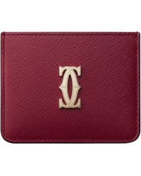 Cartier - Leather C De Card Holder - Lyst