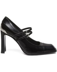 McQueen - Leather Niko Mary Jane Pumps 95 - Lyst