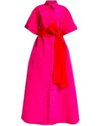 Carolina Herrera - Exclusive Silk Belt-detail Gown - Lyst