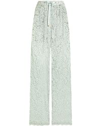 Dolce & Gabbana - Lace Drawstring Trousers - Lyst