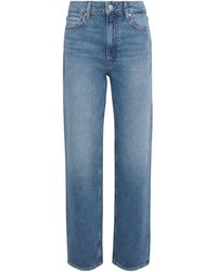 PAIGE - Stevie High-Rise Straight Jeans - Lyst