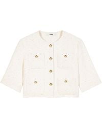 Maje - Tweed Cropped Jacket - Lyst