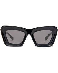 Loewe - Bevelled Cat Eye Sunglasses - Lyst