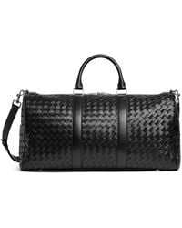 Bottega Veneta - Large Leather Intrecciato Duffle Bag - Lyst