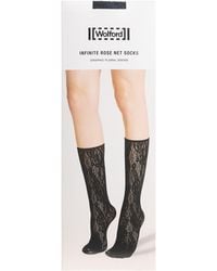 Wolford - Infinite Rose Net Socks - Lyst