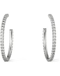 Cartier - Medium And Diamond Étincelle De Hoop Earrings - Lyst