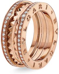 BVLGARI - And Diamond B.Zero1 Rock Ring - Lyst