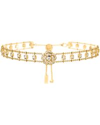 CHANEL - And Diamond Bouton De Camélia Supple Choker - Lyst