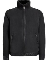 Pal Zileri - Suede Shearling Bomber Jacket - Lyst