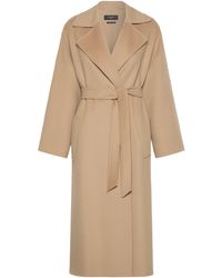 Weekend by Maxmara - Wool-Blend Belted Coat - Lyst