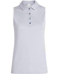 Eleventy - Cotton Sleeveless Polo Shirt - Lyst