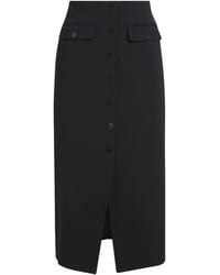 Claudie Pierlot - Button-Front Midi Skirt - Lyst