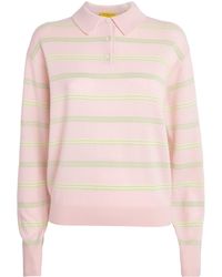 Guest In Residence - Cashmere Collegiate Stripe Polo Sweater - Lyst