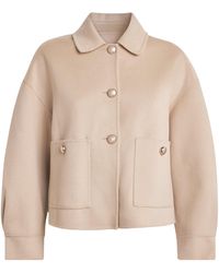 Maje - Wool-Blend Cropped Jacket - Lyst