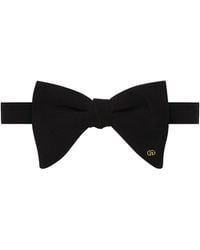 Gucci - Silk Gg Logo Bow Tie - Lyst