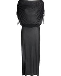 Moré Noir - Chiffon Brighton Maxi Dress - Lyst