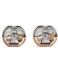 Tateossian - Sterling And Diamond Cufflinks - Lyst