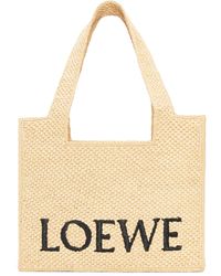 Loewe - Medium Font Tote - Lyst
