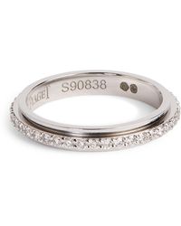 Piaget - White Gold And Diamond Mini Possession Wedding Ring - Lyst