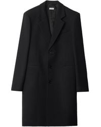 Burberry - Wool Single-Breasted Tailored Coat - Lyst