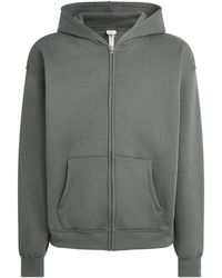 Skims - Fleece Lounge Relaxed Zip-Up Hoodie - Lyst