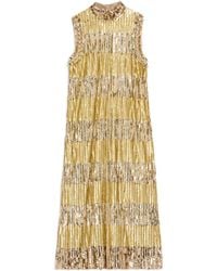 Valentino - Tulle Illusione Midi Dress - Lyst