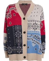 Weekend by Maxmara - Cotton Oversized Jacquard Cardigan - Lyst