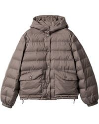 Miu Miu - Down Technical Pongé Puffer Jacket - Lyst