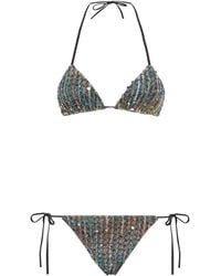 Missoni - Sequin Triangle Bikini - Lyst