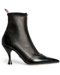 Thom Browne - Leather Wingtip Ankle Boots 90 - Lyst