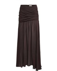 De La Vali - Georgette Gathered Amaya Maxi Skirt - Lyst